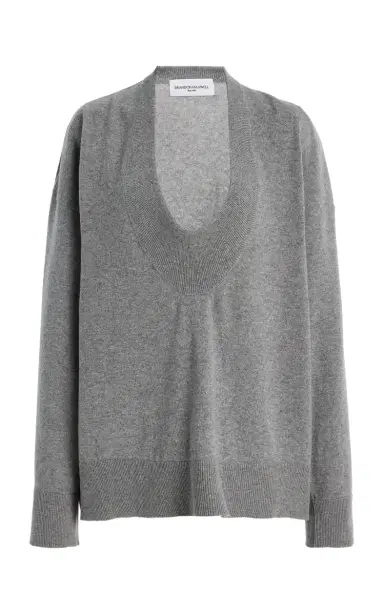 Brandon Maxwell The Rivers Cashmere Sweater | Thumbnail 1 Brandon Maxwell The Rivers Cashmere Sweater | Thumbnail 1