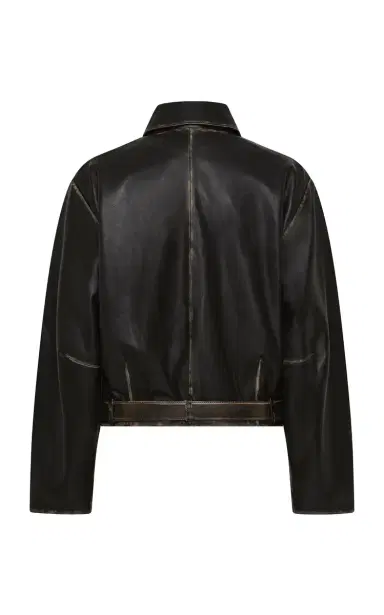 St. Agni Belted Brushed-Leather Jacket | Thumbnail 5 St. Agni Belted Brushed-Leather Jacket | Thumbnail 5