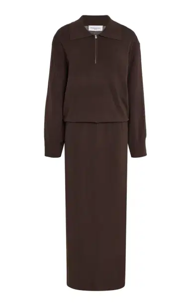 Brandon Maxwell The Sabine Polo Knit Maxi Dress | Thumbnail 4 Brandon Maxwell The Sabine Polo Knit Maxi Dress | Thumbnail 4