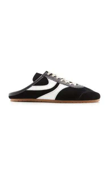 Dries Van Noten Suede Sneaker Mules | Thumbnail 1 Dries Van Noten Suede Sneaker Mules | Thumbnail 1