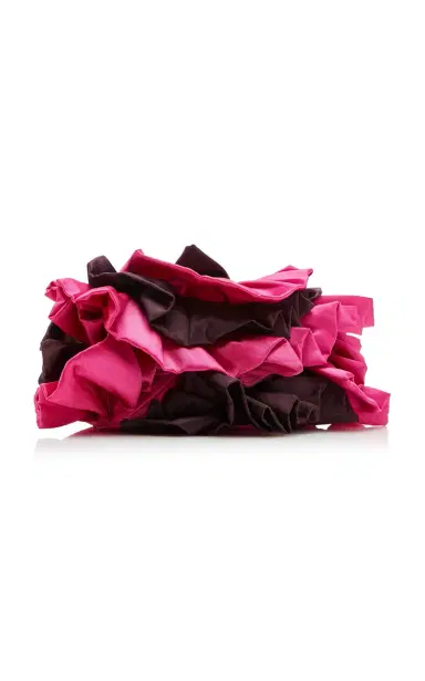 Dries Van Noten Ruffle Satin Clutch | Thumbnail 3 Dries Van Noten Ruffle Satin Clutch | Thumbnail 3