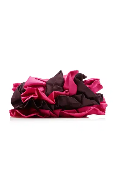 Dries Van Noten Ruffle Satin Clutch | Thumbnail 4 Dries Van Noten Ruffle Satin Clutch | Thumbnail 4