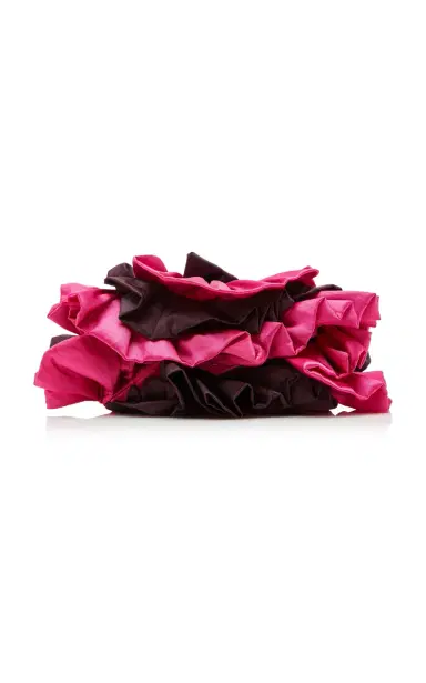 Dries Van Noten Ruffle Satin Clutch | Thumbnail 7 Dries Van Noten Ruffle Satin Clutch | Thumbnail 7