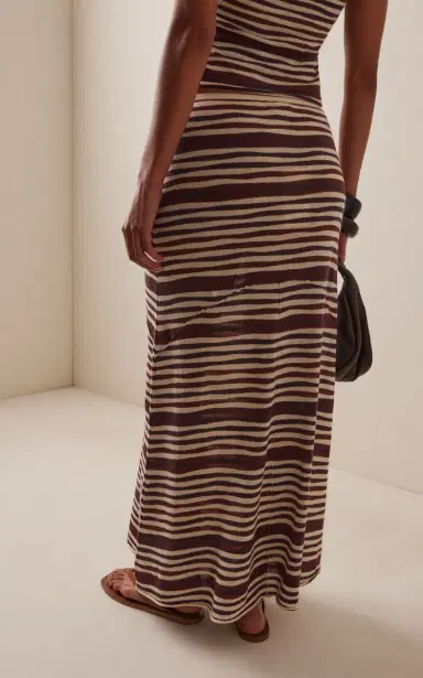 Zulu & Zephyr Exclusive Striped Knit Midi Skirt | Thumbnail 4 Zulu & Zephyr Exclusive Striped Knit Midi Skirt | Thumbnail 4