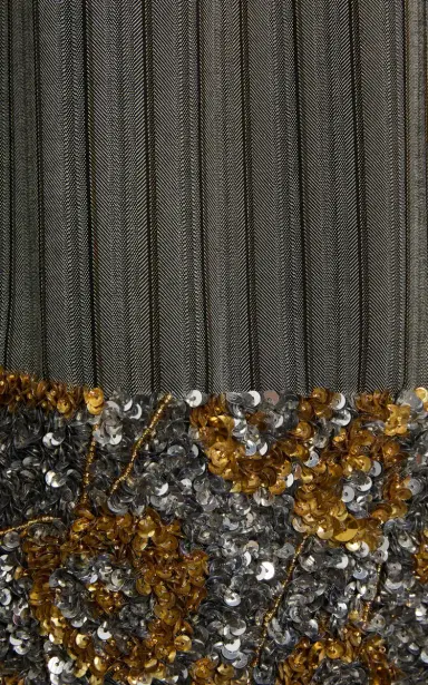 Dries Van Noten Scotts Embellished Twill Knee-Length Drawstring Skirt | Thumbnail 5 Dries Van Noten Scotts Embellished Twill Knee-Length Drawstring Skirt | Thumbnail 5