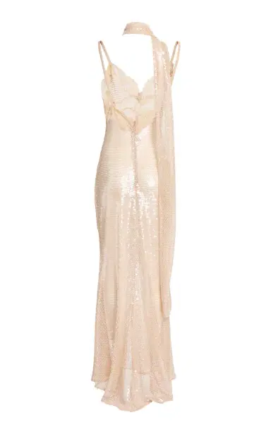 Elie Saab Sequin Mesh Maxi Dress | Thumbnail 6 Elie Saab Sequin Mesh Maxi Dress | Thumbnail 6