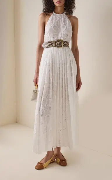 Elie Saab Embroidered Midi Dress | Thumbnail 2 Elie Saab Embroidered Midi Dress | Thumbnail 2