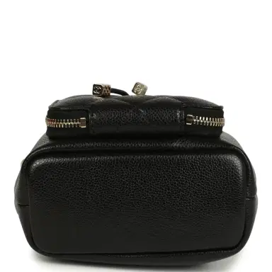 Chanel Chanel Mini Top Handle Bucket Bag with Chain Black Shiny Caviar Light Gold Hardware | Thumbnail 6 Chanel Chanel Mini Top Handle Bucket Bag with Chain Black Shiny Caviar Light Gold Hardware | Thumbnail 6
