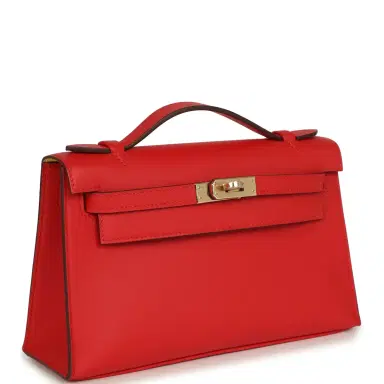 HERMÈS Hermes Special Order (HSS) Kelly Pochette Rouge de Coeur Verso Swift Permabrass Hardware | Thumbnail 2 HERMÈS Hermes Special Order (HSS) Kelly Pochette Rouge de Coeur Verso Swift Permabrass Hardware | Thumbnail 2