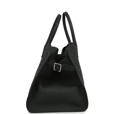 The Row The Row Soft Margaux 15 Bag Dark Pine Calfskin Silver Hardware | Thumbnail 3 The Row The Row Soft Margaux 15 Bag Dark Pine Calfskin Silver Hardware | Thumbnail 3