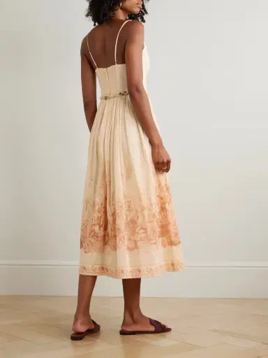 Zimmermann Wanderlust Gathered Printed Cotton-voile Midi Dress | Thumbnail 3 Zimmermann Wanderlust Gathered Printed Cotton-voile Midi Dress | Thumbnail 3