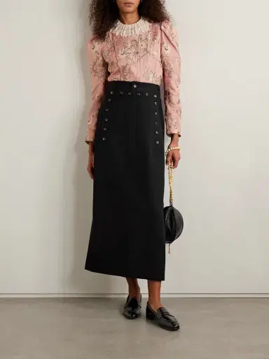 BODE Wool-twill Maxi Skirt | Thumbnail 2 BODE Wool-twill Maxi Skirt | Thumbnail 2