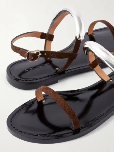 AMANU The Ghana Embellished Leather Slingback Sandals | Thumbnail 4 AMANU The Ghana Embellished Leather Slingback Sandals | Thumbnail 4