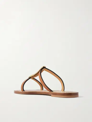 AMANU The Sahara Gold-tone And Leather Sandals | Thumbnail 3 AMANU The Sahara Gold-tone And Leather Sandals | Thumbnail 3