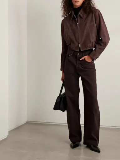 AGOLDE Nahla Cropped Suede Jacket | Thumbnail 2 AGOLDE Nahla Cropped Suede Jacket | Thumbnail 2