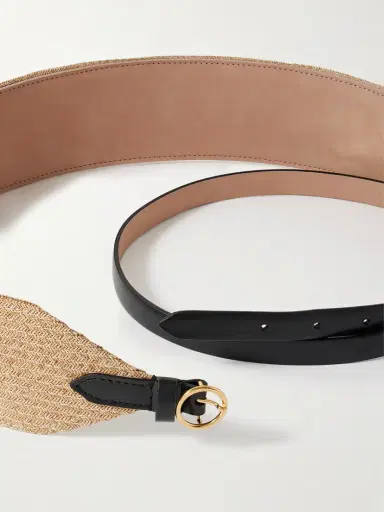 Alaïa Leather-trimmed Raffia Waist Belt | Thumbnail 5 Alaïa Leather-trimmed Raffia Waist Belt | Thumbnail 5