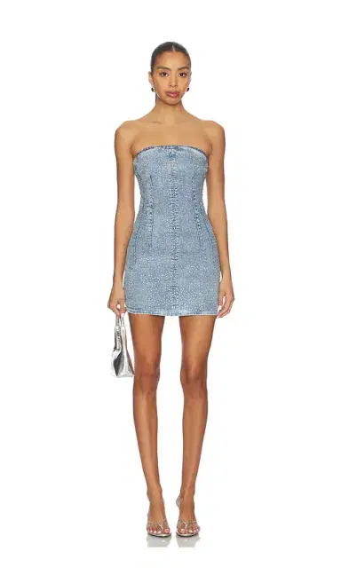 Good American Crystal Strapless Mini Dress | Thumbnail 1 Good American Crystal Strapless Mini Dress | Thumbnail 1