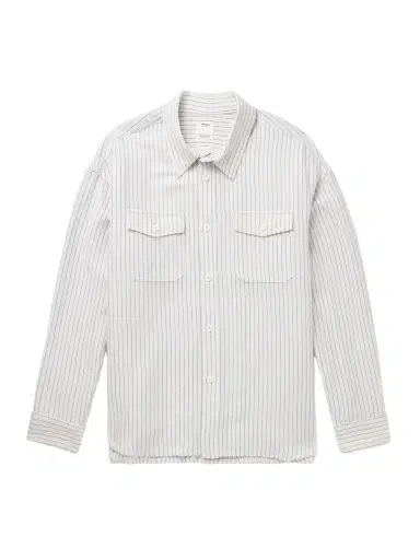 Visvim Lumber Striped Wool and Linen-Blend Twill Shirt - Men | Thumbnail 1 Visvim Lumber Striped Wool and Linen-Blend Twill Shirt - Men | Thumbnail 1