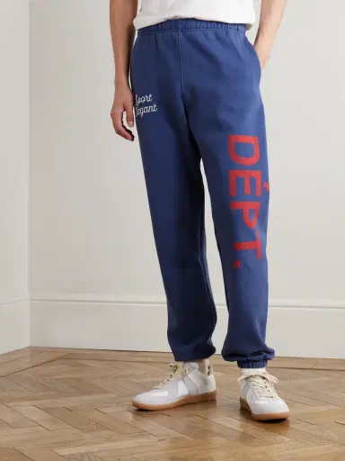 Gallery Dept. Team Dept Tapered Embroidered Printed Cotton-Jersey Sweatpants - Men | Thumbnail 3 Gallery Dept. Team Dept Tapered Embroidered Printed Cotton-Jersey Sweatpants - Men | Thumbnail 3