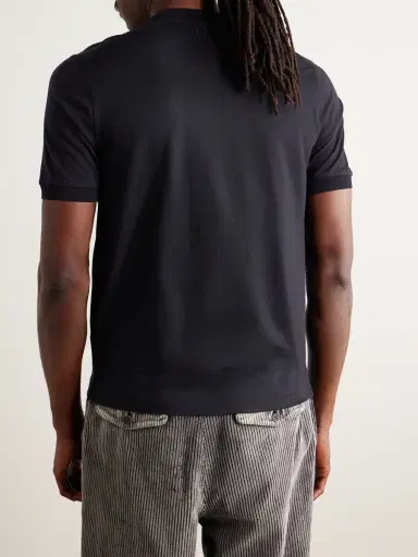 Canali Wool-Jersey T-Shirt - Men | Thumbnail 4 Canali Wool-Jersey T-Shirt - Men | Thumbnail 4