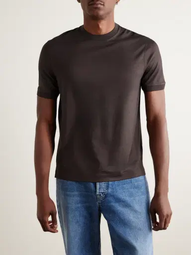 Canali Wool-Jersey T-Shirt - Men | Thumbnail 3 Canali Wool-Jersey T-Shirt - Men | Thumbnail 3