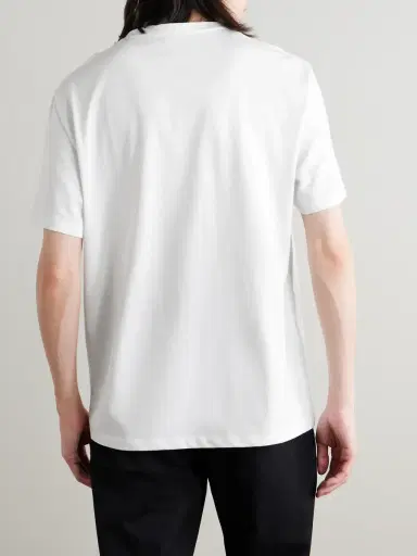 Loewe Logo-Embroidered Cotton-Blend Jersey T-Shirt - Men | Thumbnail 4 Loewe Logo-Embroidered Cotton-Blend Jersey T-Shirt - Men | Thumbnail 4