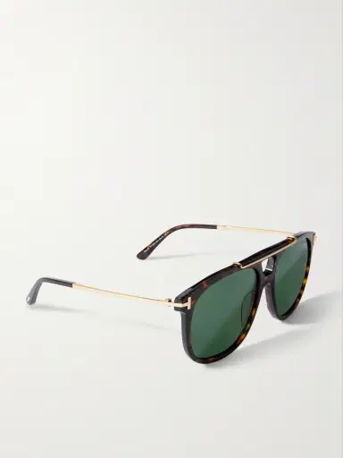 Tom Ford Sam Aviator-Style Tortoiseshell Acetate Sunglasses - Men | Thumbnail 4 Tom Ford Sam Aviator-Style Tortoiseshell Acetate Sunglasses - Men | Thumbnail 4