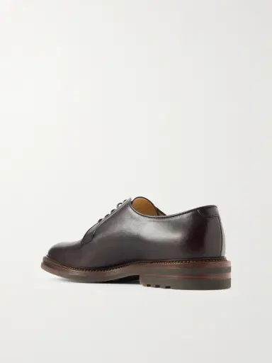 Brunello Cucinelli Leather Derby Shoes - Men | Thumbnail 4 Brunello Cucinelli Leather Derby Shoes - Men | Thumbnail 4