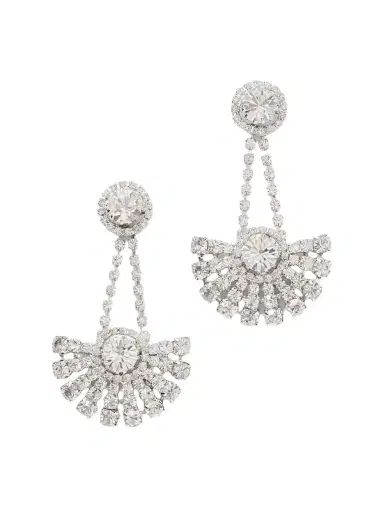 Jennifer Behr Velma Rhodium-plated Crystal Earrings | Thumbnail 1 Jennifer Behr Velma Rhodium-plated Crystal Earrings | Thumbnail 1