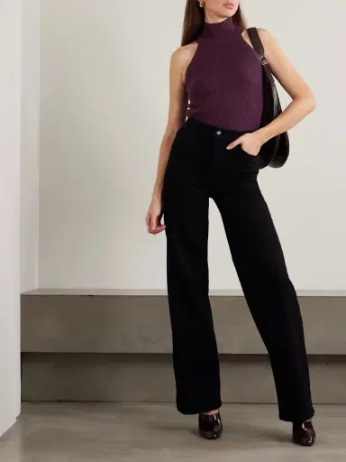 Lisa Yang Freya Ribbed Cashmere Turtleneck Tank | Thumbnail 2 Lisa Yang Freya Ribbed Cashmere Turtleneck Tank | Thumbnail 2