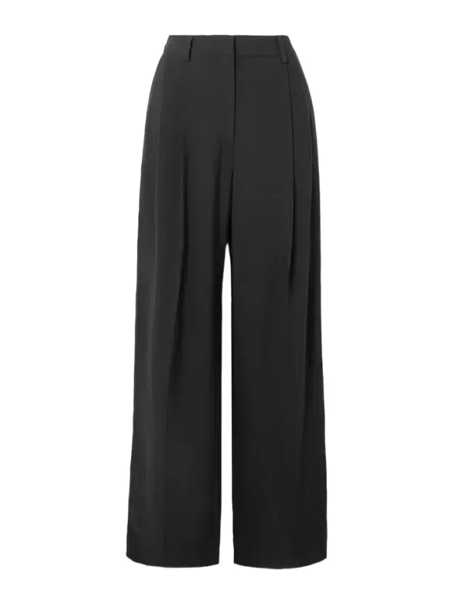 TOTEME Pleated Woven Wide-leg Pants