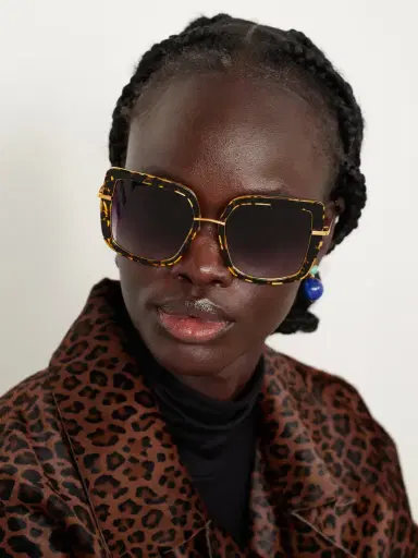 BARTON PERREIRA Margret Square-frame Tortoiseshell Acetate And Gold-tone Sunglasses | Thumbnail 2 BARTON PERREIRA Margret Square-frame Tortoiseshell Acetate And Gold-tone Sunglasses | Thumbnail 2