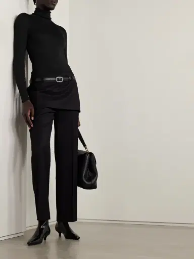 TOTEME Wool And Silk-blend Turtleneck Sweater | Thumbnail 2 TOTEME Wool And Silk-blend Turtleneck Sweater | Thumbnail 2