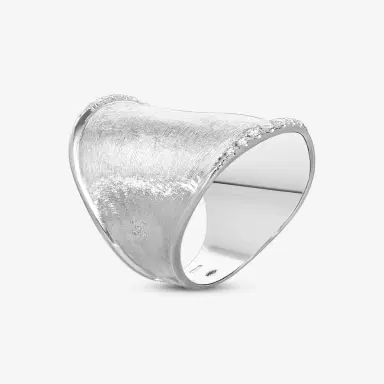 MARCO BICEGO Marco Bicego Lunaria 18K White Gold Diamond Large Band Ring Sz. 7 by The Solist | Thumbnail 2 MARCO BICEGO Marco Bicego Lunaria 18K White Gold Diamond Large Band Ring Sz. 7 by The Solist | Thumbnail 2