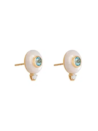 GIOVANA BRAIT White One Bubble Earrings | Thumbnail 2 GIOVANA BRAIT White One Bubble Earrings | Thumbnail 2