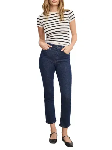 Good American Women's Good Legs Straight Jeans - Indigo | Thumbnail 2 Good American Women's Good Legs Straight Jeans - Indigo | Thumbnail 2