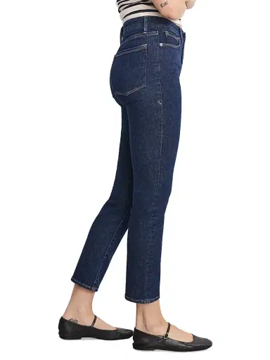 Good American Women's Good Legs Straight Jeans - Indigo | Thumbnail 4 Good American Women's Good Legs Straight Jeans - Indigo | Thumbnail 4