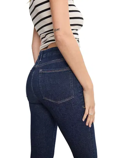 Good American Women's Good Legs Straight Jeans - Indigo | Thumbnail 7 Good American Women's Good Legs Straight Jeans - Indigo | Thumbnail 7
