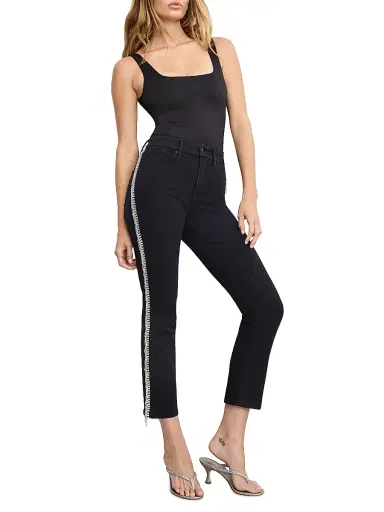 Good American Women's Good Legs Straight Diamond Jeans - Black | Thumbnail 2 Good American Women's Good Legs Straight Diamond Jeans - Black | Thumbnail 2