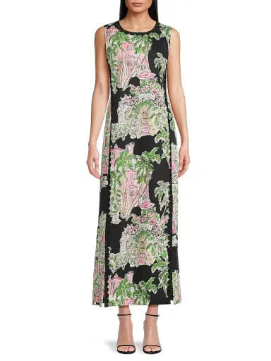 Lilly Pulitzer Women's Darlene Stretch Maxi Shift Dress - Onyx Oversized Anniversary - Size 6 | Thumbnail 3 Lilly Pulitzer Women's Darlene Stretch Maxi Shift Dress - Onyx Oversized Anniversary - Size 6 | Thumbnail 3