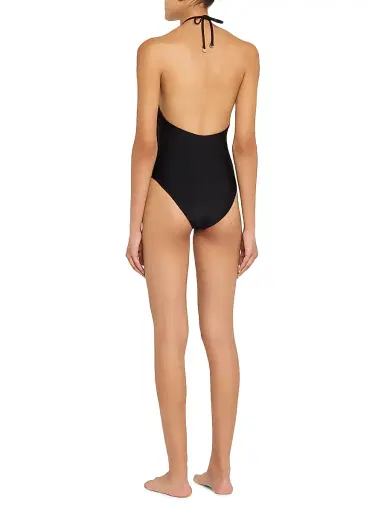 Ramy Brook Women's Nia Halterneck One-Piece Swimsuit - Black | Thumbnail 4 Ramy Brook Women's Nia Halterneck One-Piece Swimsuit - Black | Thumbnail 4