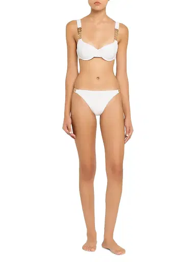 Ramy Brook Women's Andrea Side-Chain Bikini Bottom - White | Thumbnail 3 Ramy Brook Women's Andrea Side-Chain Bikini Bottom - White | Thumbnail 3