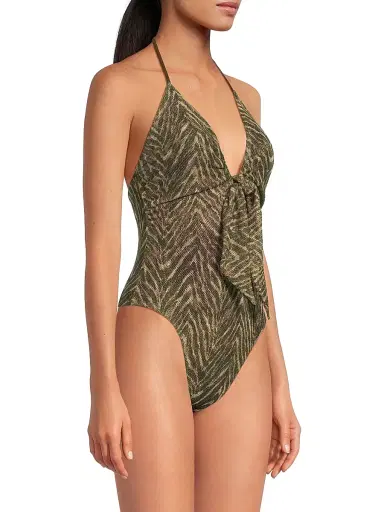 Ramy Brook Women's Printed One-Piece Swimsuit - Beach Brown Zebra - Size XL | Thumbnail 4 Ramy Brook Women's Printed One-Piece Swimsuit - Beach Brown Zebra - Size XL | Thumbnail 4