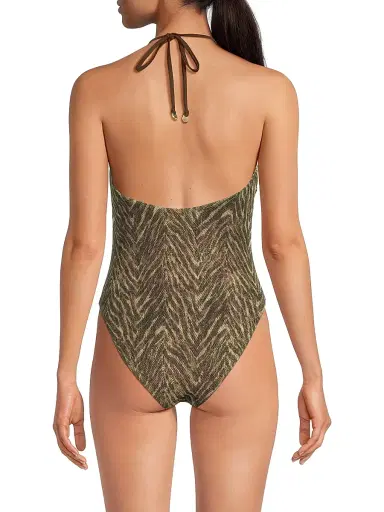 Ramy Brook Women's Printed One-Piece Swimsuit - Beach Brown Zebra - Size XL | Thumbnail 5 Ramy Brook Women's Printed One-Piece Swimsuit - Beach Brown Zebra - Size XL | Thumbnail 5