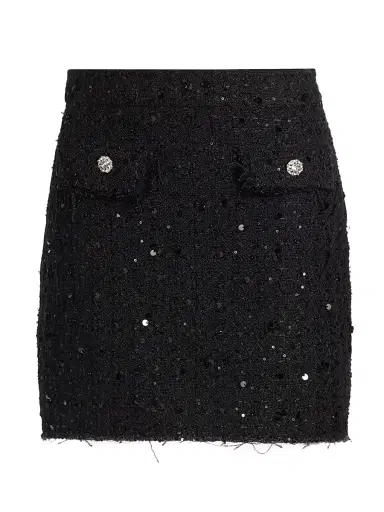 Generation Love Women's Ava Sequined Tweed Slim-Fit Miniskirt | Thumbnail 1 Generation Love Women's Ava Sequined Tweed Slim-Fit Miniskirt | Thumbnail 1