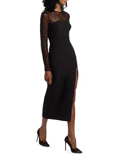 Toccin Women's Loretta Lace Midi-Dress - Jet Jet | Thumbnail 2 Toccin Women's Loretta Lace Midi-Dress - Jet Jet | Thumbnail 2