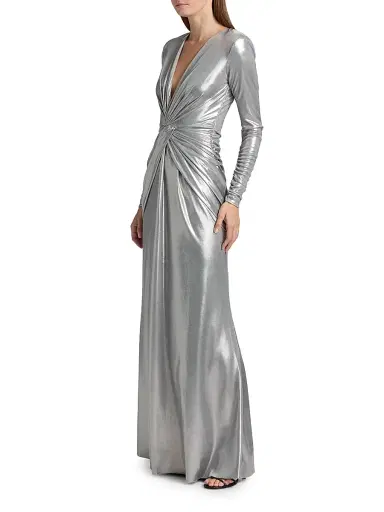 Chiara Boni La Petite Robe Women's Hajarix Splendid Ruched Gown | Thumbnail 4 Chiara Boni La Petite Robe Women's Hajarix Splendid Ruched Gown | Thumbnail 4