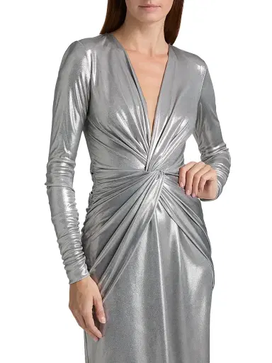 Chiara Boni La Petite Robe Women's Hajarix Splendid Ruched Gown | Thumbnail 6 Chiara Boni La Petite Robe Women's Hajarix Splendid Ruched Gown | Thumbnail 6