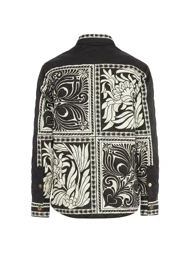 La DoubleJ Women's Iris Shirt Jacket - Mix Tiles Placee Black - Size XS | Thumbnail 2 La DoubleJ Women's Iris Shirt Jacket - Mix Tiles Placee Black - Size XS | Thumbnail 2