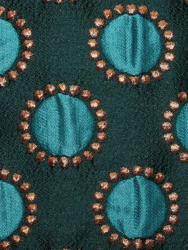 La DoubleJ Women's Boxy Coat - Jacquard Winter Sun Emerald | Thumbnail 4 La DoubleJ Women's Boxy Coat - Jacquard Winter Sun Emerald | Thumbnail 4
